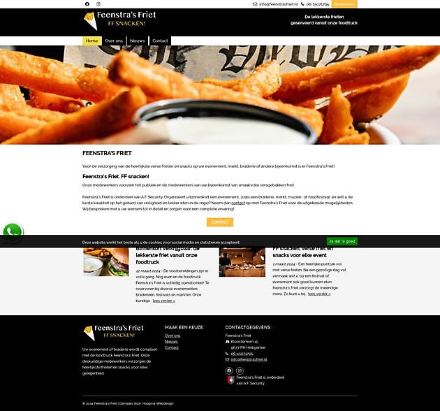 Feenstra's Friet, Heiligerlee Hoogma Webdesign Beerta