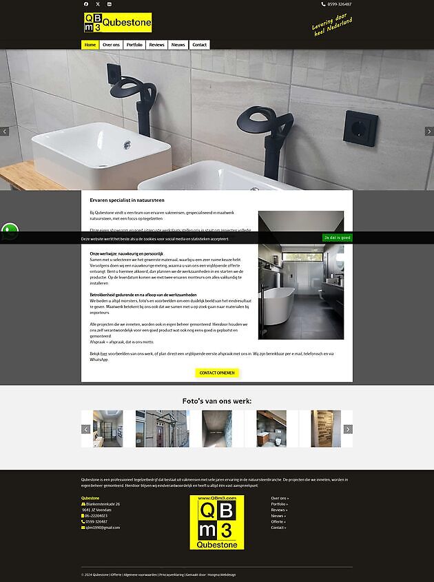 Qubestone Veendam Hoogma Webdesign Beerta